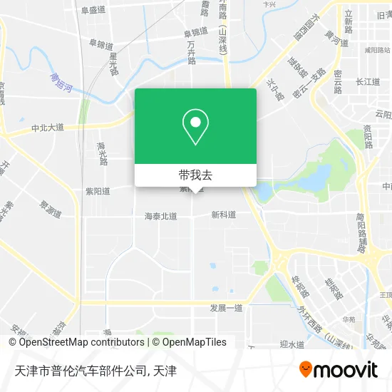 天津市普伦汽车部件公司地图