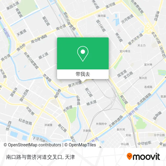 南口路与普济河道交叉口地图