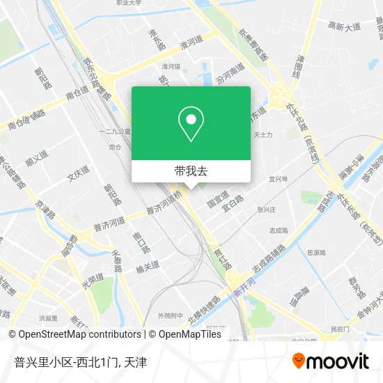 普兴里小区-西北1门地图