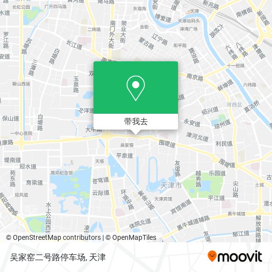 吴家窑二号路停车场地图