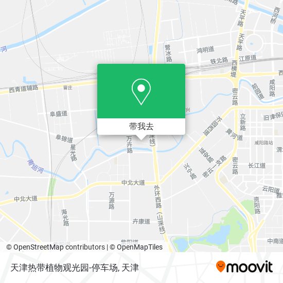 天津热带植物观光园-停车场地图