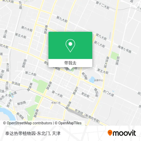 泰达热带植物园-东北门地图