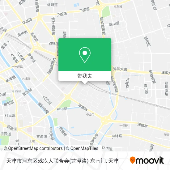 天津市河东区残疾人联合会(龙潭路)-东南门地图