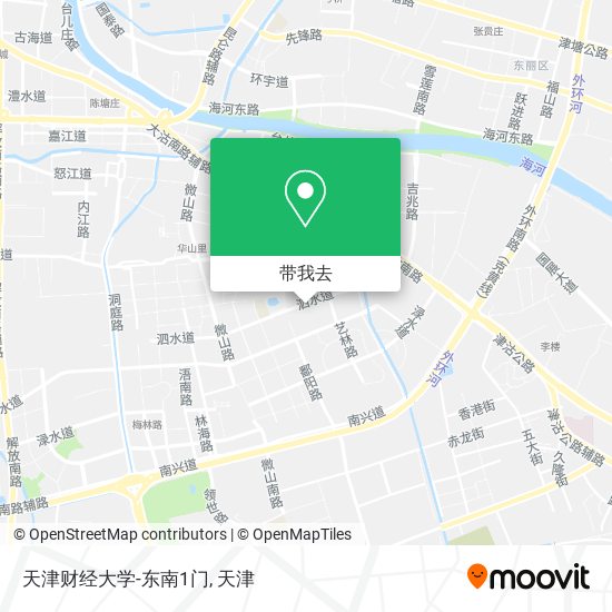 天津财经大学-东南1门地图
