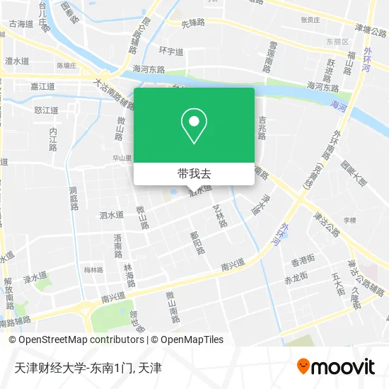 天津财经大学-东南1门地图