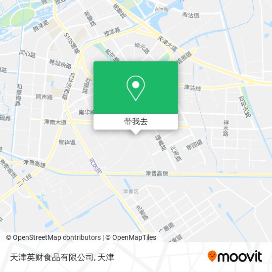 天津英财食品有限公司地图