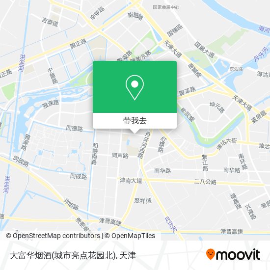 大富华烟酒(城市亮点花园北)地图