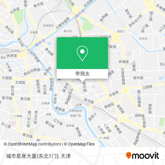 城市星座大厦(东北1门)地图