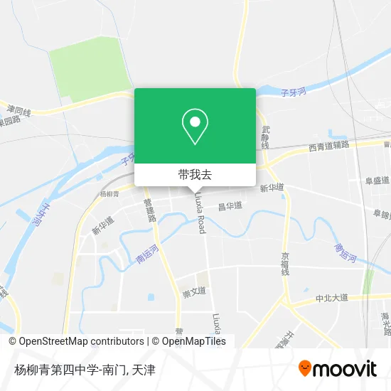 杨柳青第四中学-南门地图
