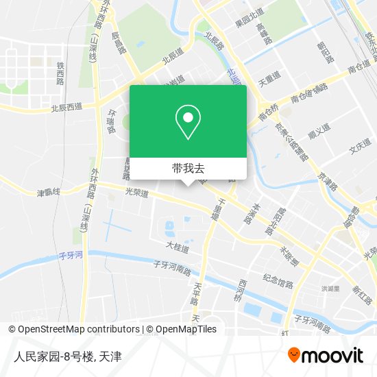 人民家园-8号楼地图