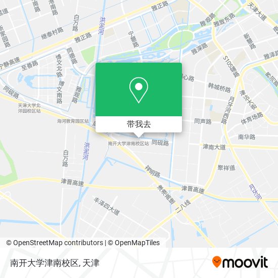 南开大学津南校区地图