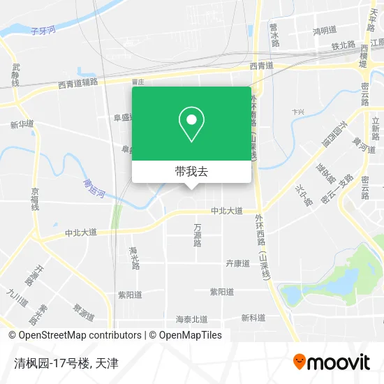 清枫园-17号楼地图