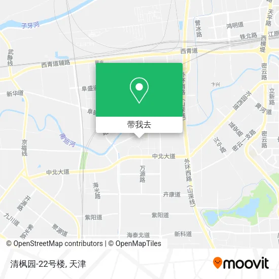清枫园-22号楼地图