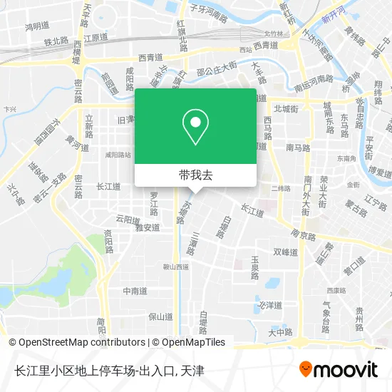 长江里小区地上停车场-出入口地图