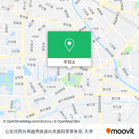 公安河西分局越秀路派出所惠阳里警务室地图
