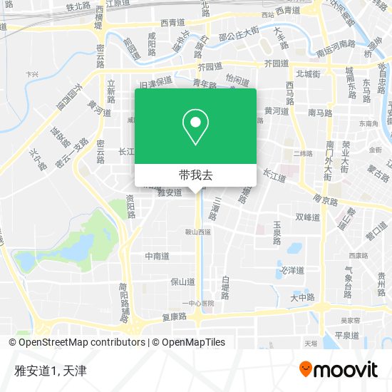 雅安道1地图