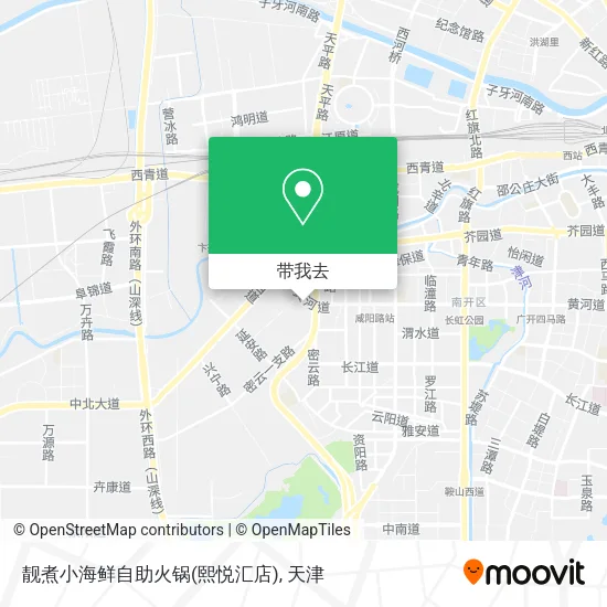 靓煮小海鲜自助火锅(熙悦汇店)地图
