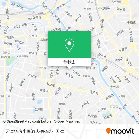 天津华信半岛酒店-停车场地图