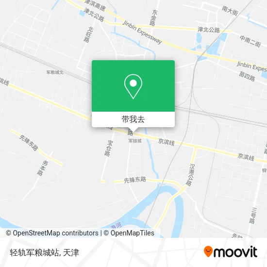 轻轨军粮城站地图