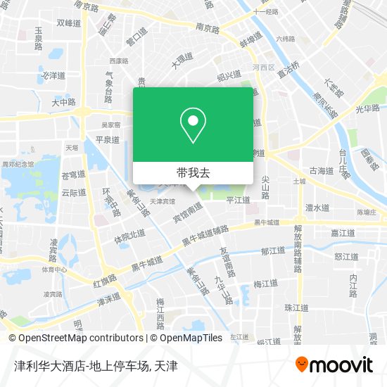 津利华大酒店-地上停车场地图