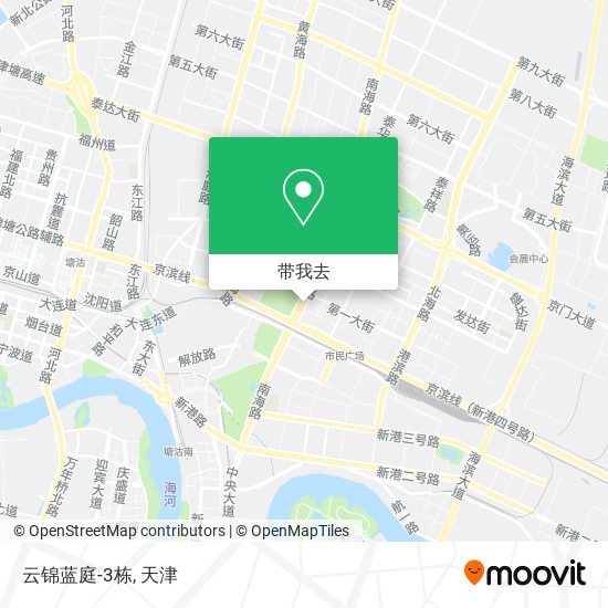 云锦蓝庭-3栋地图