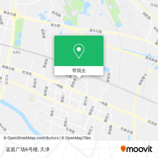 蓝庭广场6号楼地图