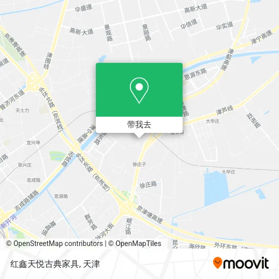 红鑫天悦古典家具地图