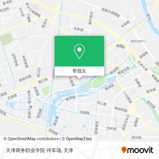天津商务职业学院-停车场地图