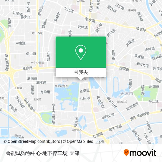 鲁能城购物中心-地下停车场地图