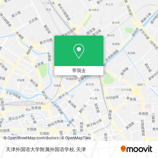 天津外国语大学附属外国语学校地图