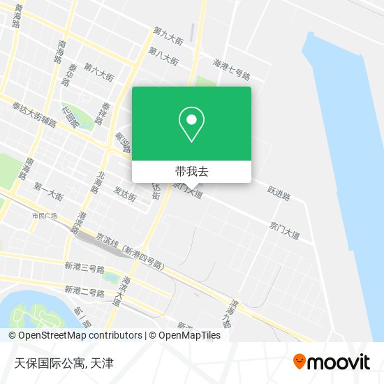 天保国际公寓地图