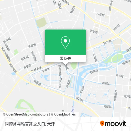 同德路与雅言路交叉口地图