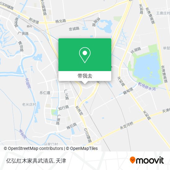 亿弘红木家具武清店地图