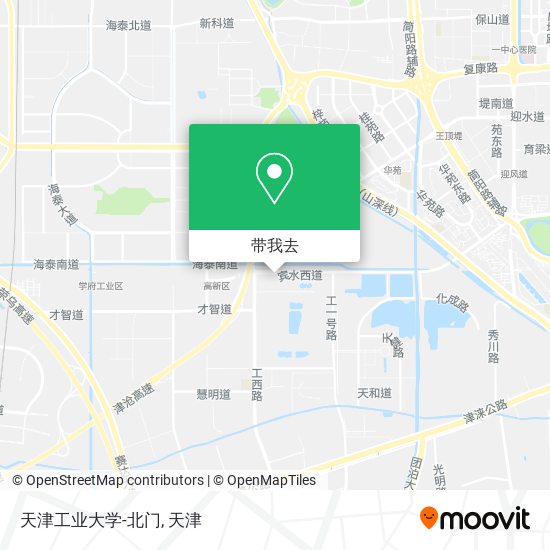 天津工业大学-北门地图