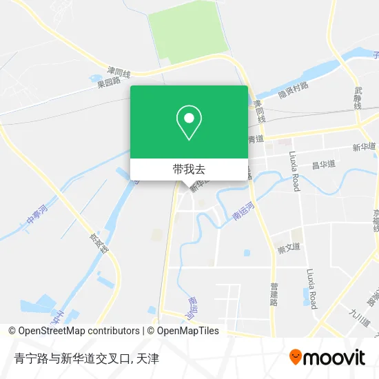 青宁路与新华道交叉口地图