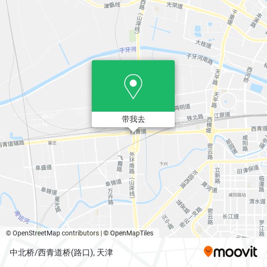 中北桥/西青道桥(路口)地图