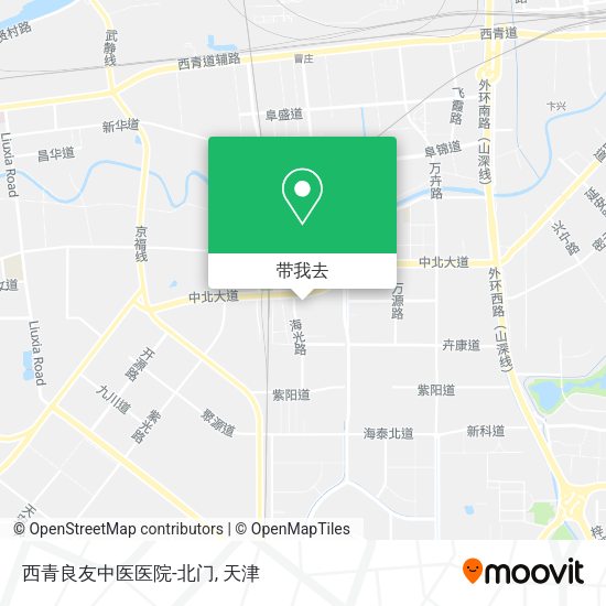 西青良友中医医院-北门地图