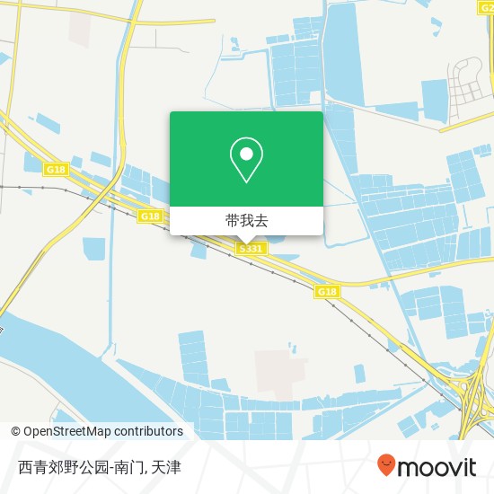 西青郊野公园-南门地图
