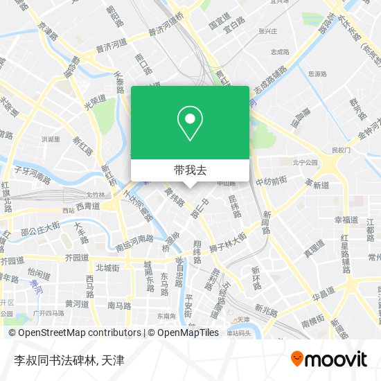 李叔同书法碑林地图