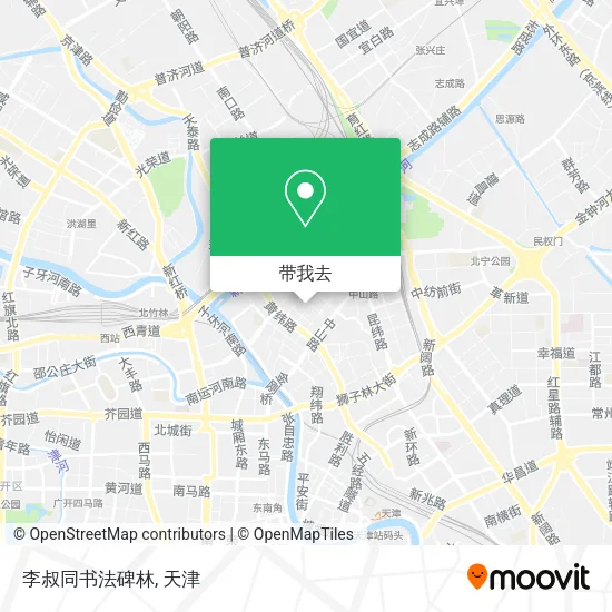 李叔同书法碑林地图