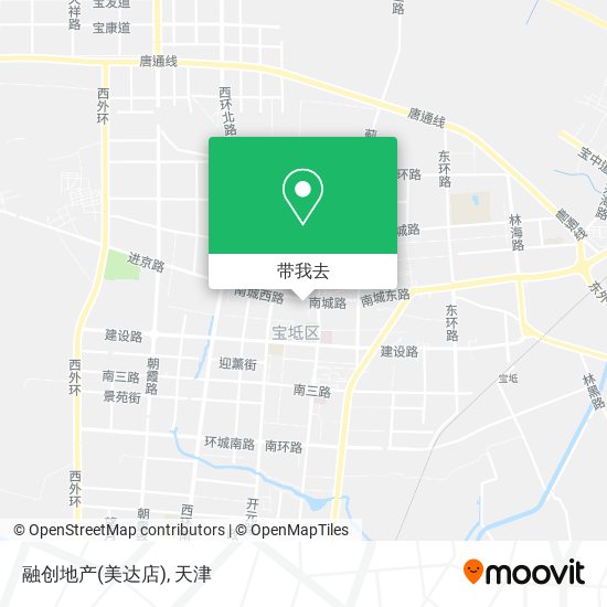 融创地产(美达店)地图