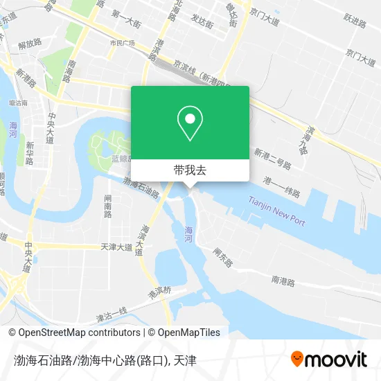 渤海石油路/渤海中心路(路口)地图