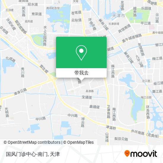 国风门诊中心-南门地图