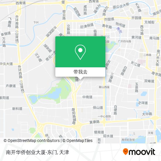 南开华侨创业大厦-东门地图