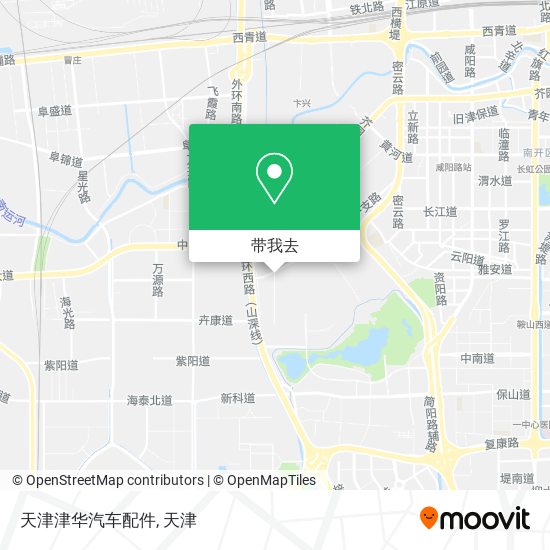 天津津华汽车配件地图