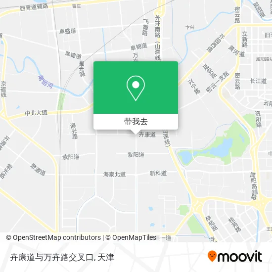 卉康道与万卉路交叉口地图