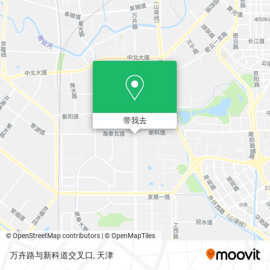 万卉路与新科道交叉口地图
