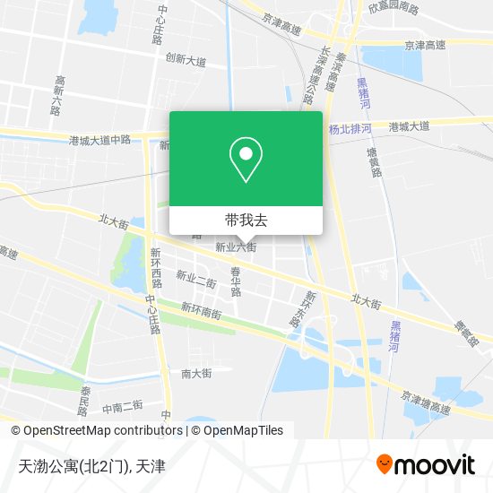 天渤公寓(北2门)地图