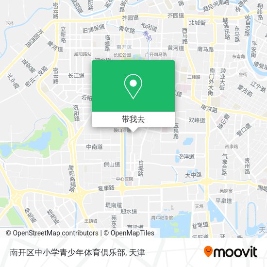 南开区中小学青少年体育俱乐部地图