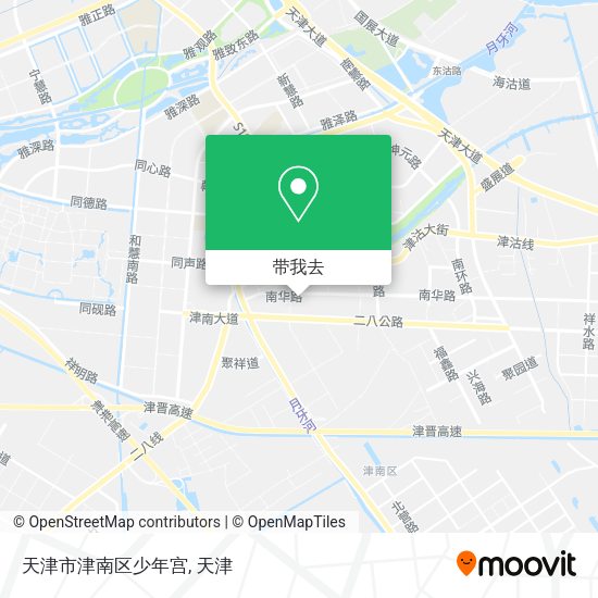 天津市津南区少年宫地图